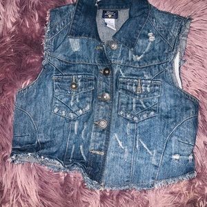 Denim jean vest